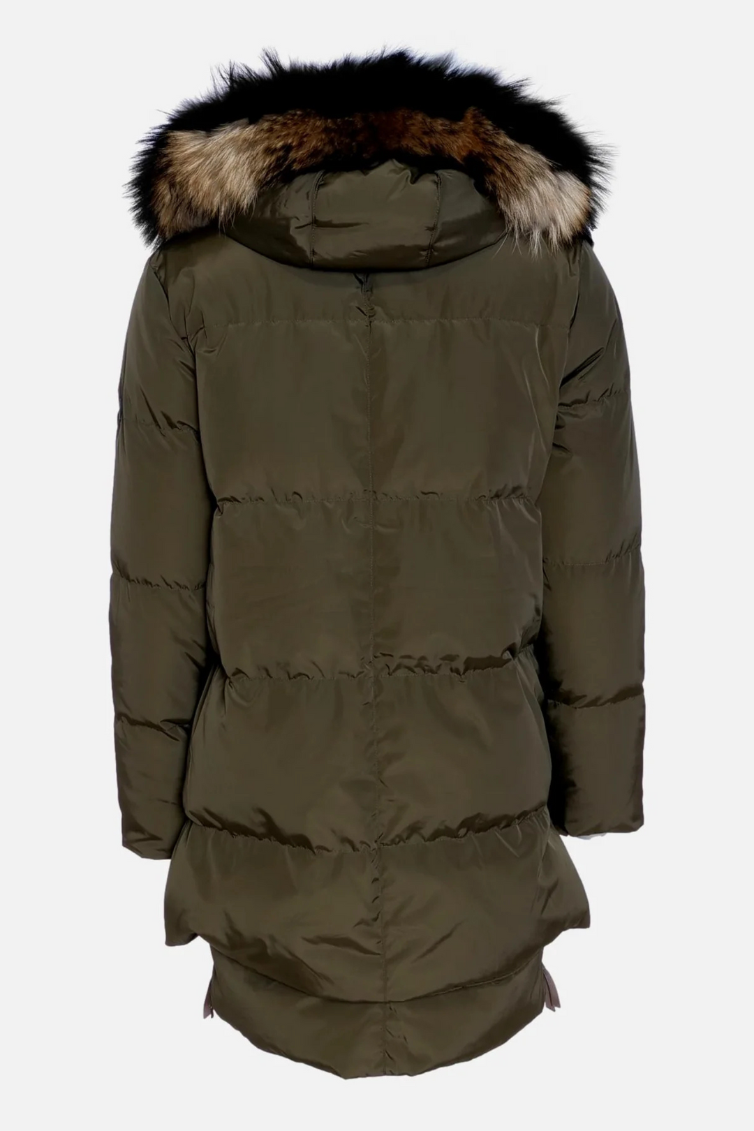 Levinsky Michelle  Coat Fur  Trim Army