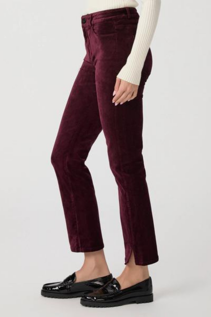 Paige Cindy Twisted Seam Split Dark Oxblood