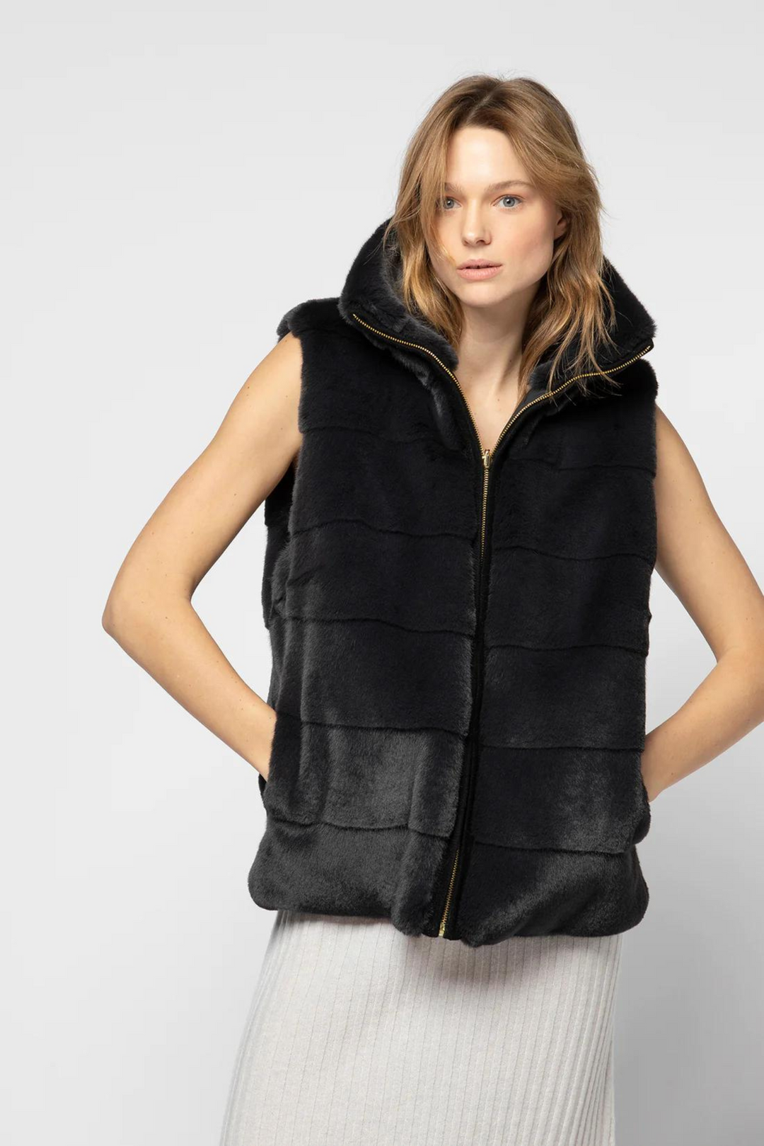 MAX&MOI H23Damaris Gilet Anthracite