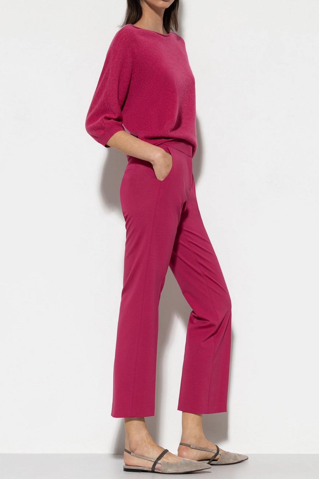 Luisa Cerano 608704/3643 Trousers Flares Punto Milano