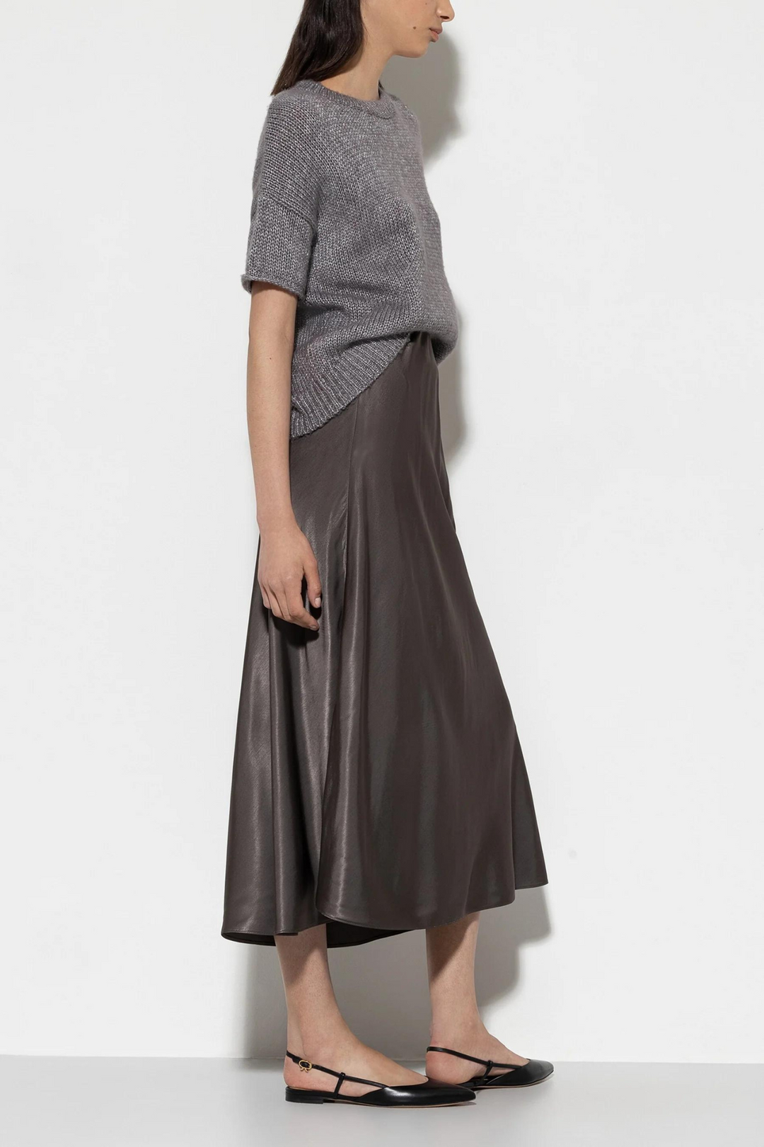 Luisa Cerano 508239/3644 Skirt Satin Grey