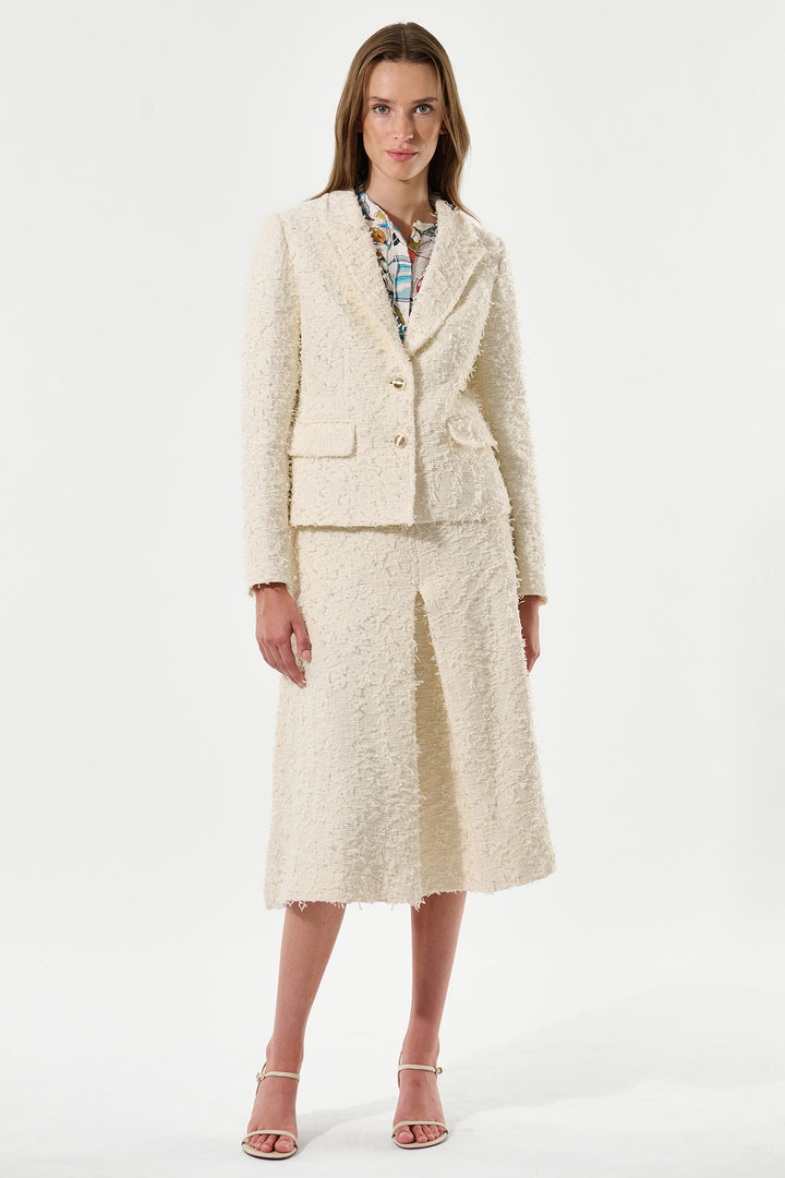 Dea Kudibal 0321024 Martinedea Two-Button Jacket Creme - Lonah Boutique Westbourne