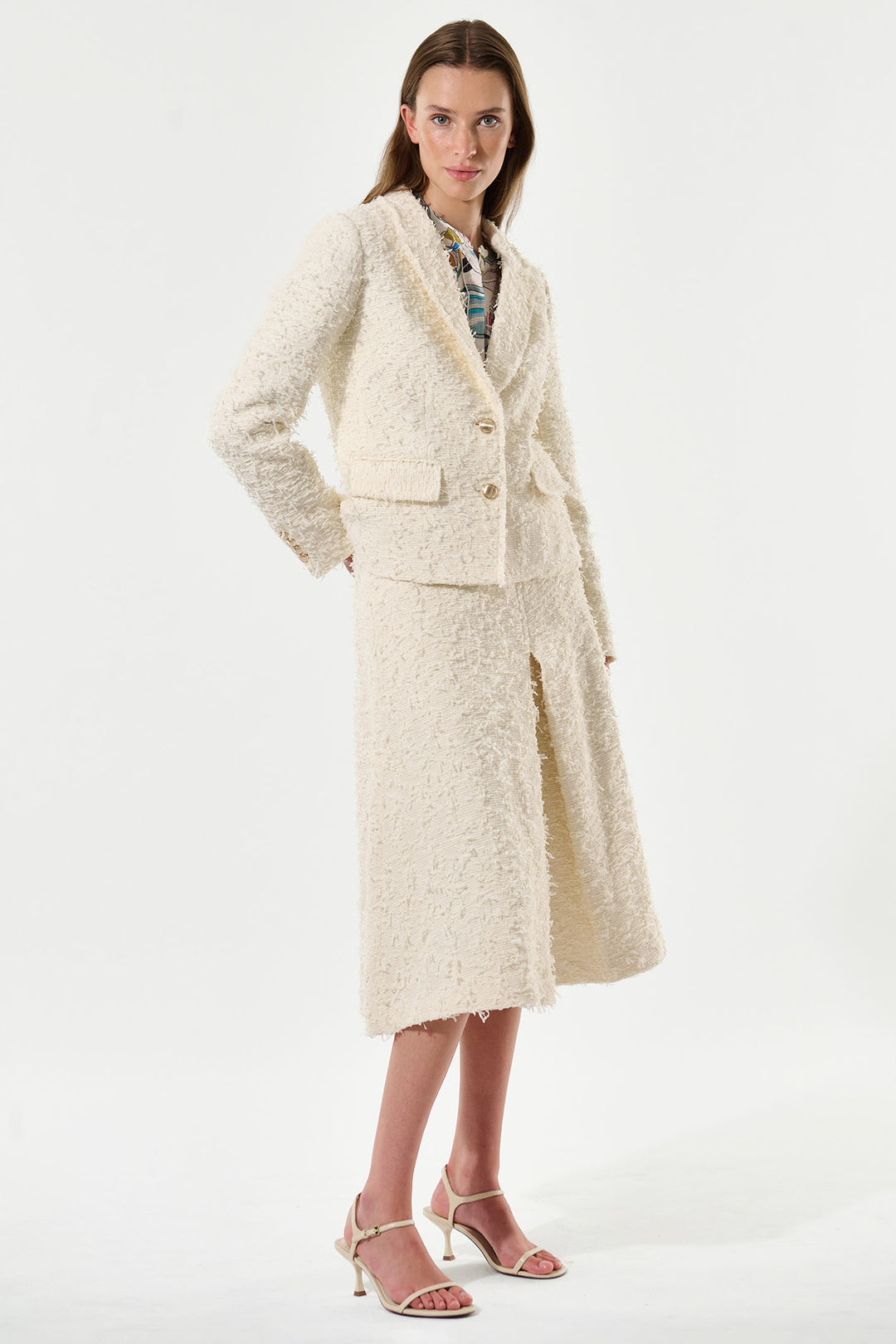 Dea Kudibal 0321024 Martinedea Two-Button Jacket Creme - Lonah Boutique Westbourne