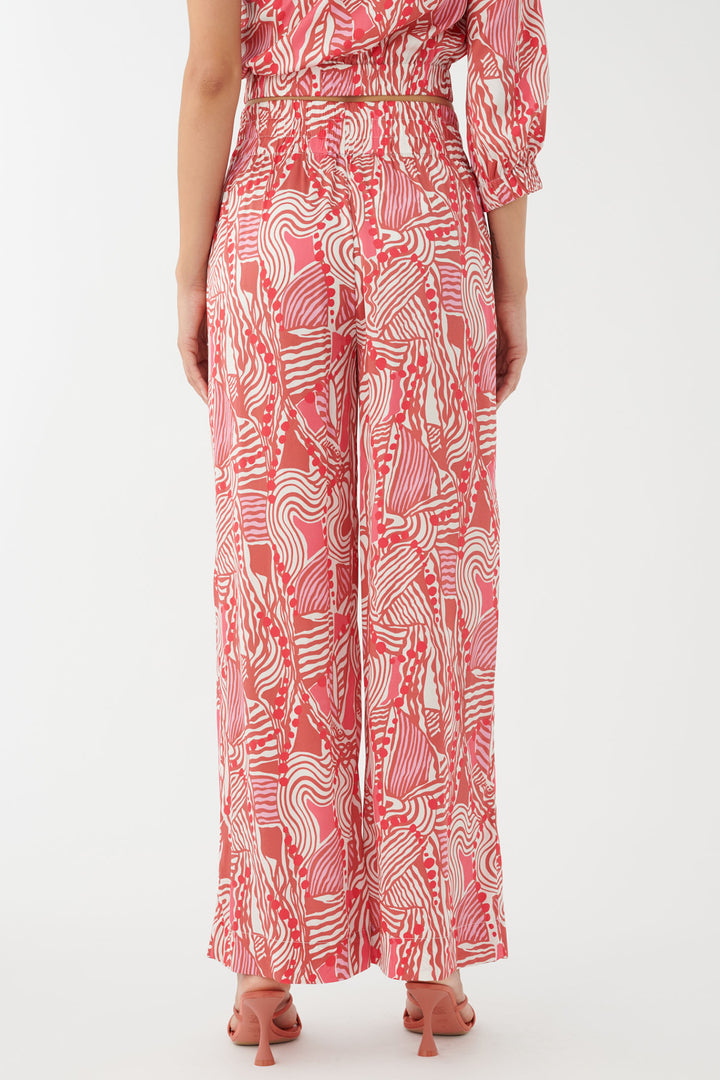 Dea Kudibal 1110424 Margodea Silk Twill Trousers Calavera Terracotta Pink - Lonah Boutique