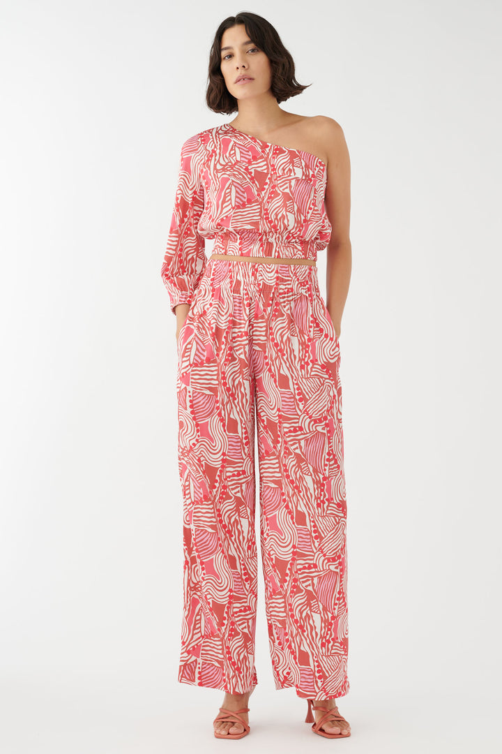 Dea Kudibal 1110424 Margodea Silk Twill Trousers Calavera Terracotta Pink - Lonah Boutique