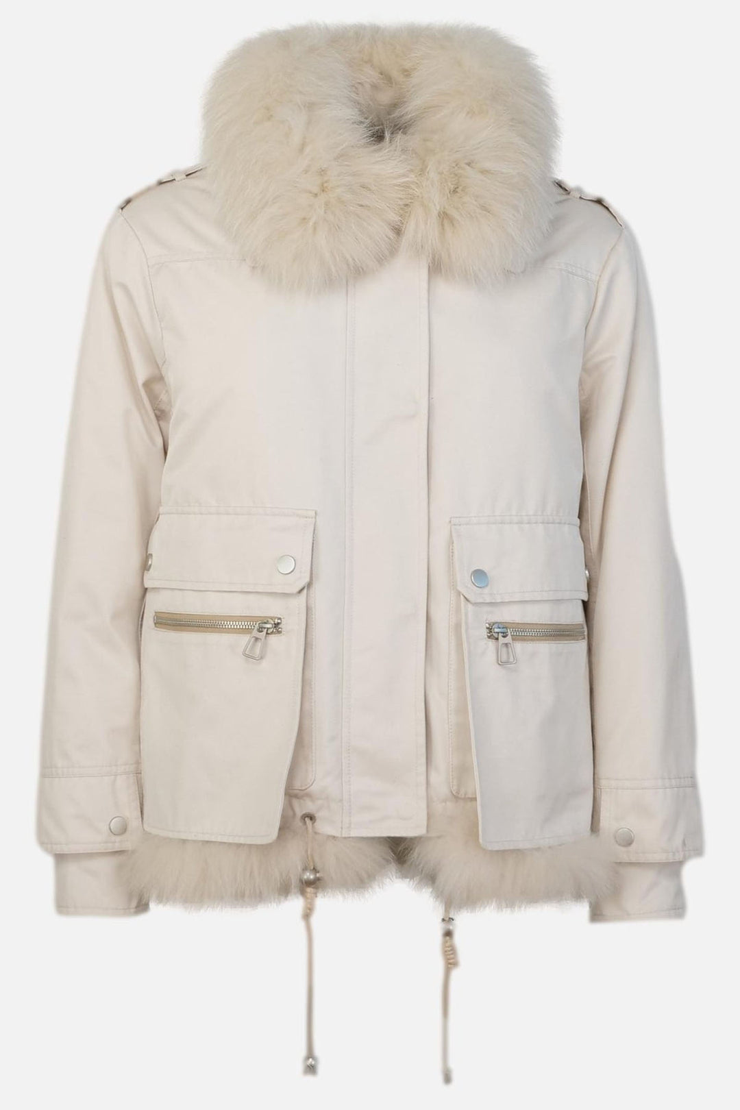 Levinsky Fideline Fur Jacket Off White