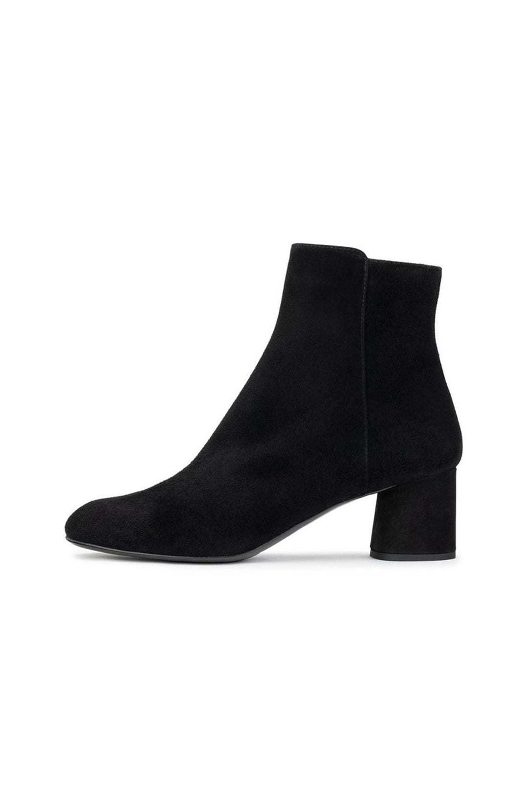 AGL 140562 Velour Ankle Boots Black - Lonah Boutique