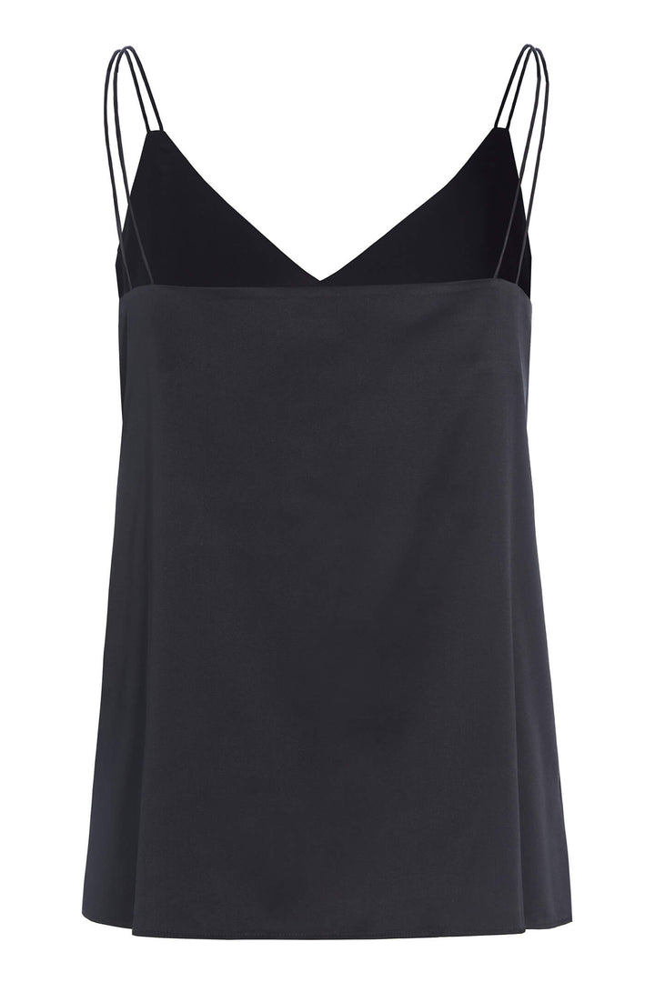 Dea Kudibal Avena 02-1022-1000 Black Silk Camisole Top - Lonah Boutique