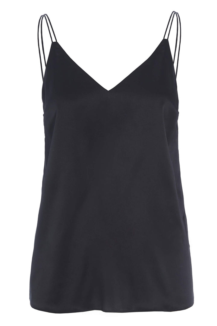 Dea Kudibal Avena 02-1022-1000 Black Silk Camisole Top - Lonah Boutique