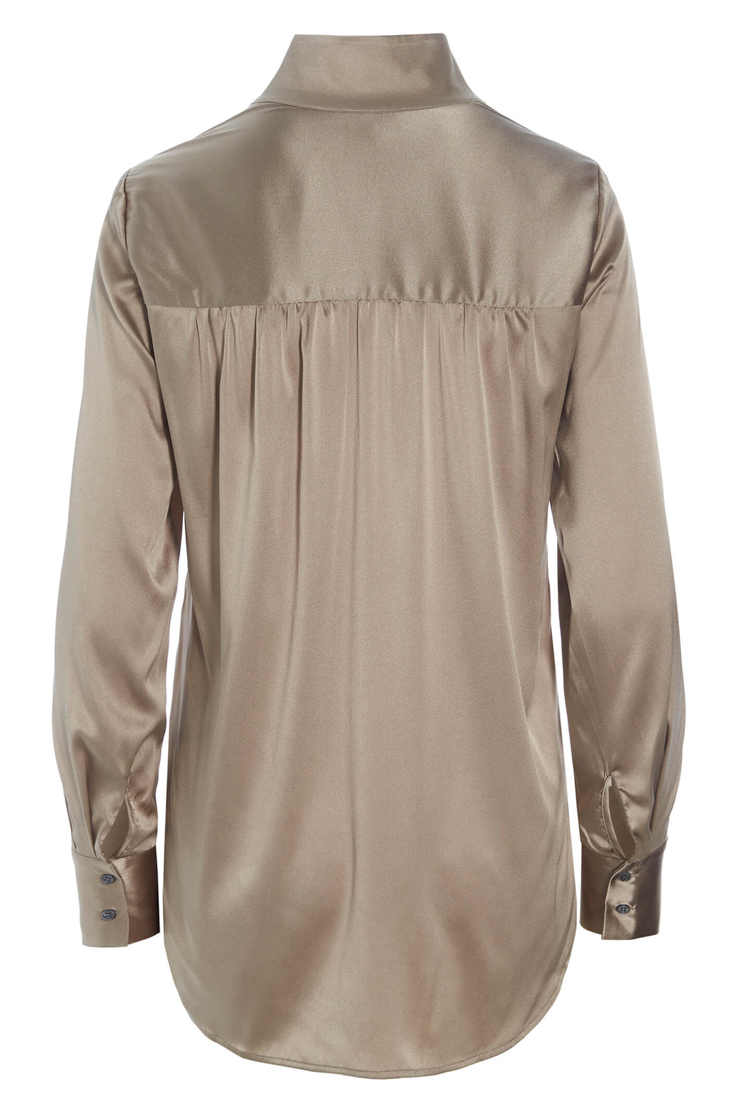 Dea Kudibal Nate 18-0722-1544 Beige Canvas Silk Blouse - Lonah Boutique